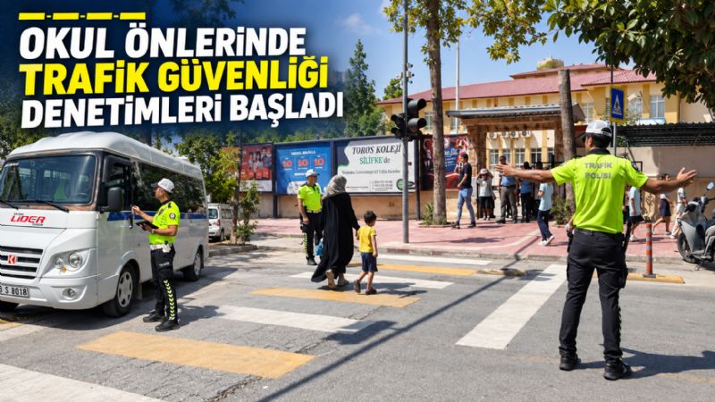 Okul önlerinde trafik güvenliği denetimleri başladı