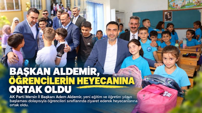 Başkan Aldemir, öğrencilerin heyecanına ortak oldu